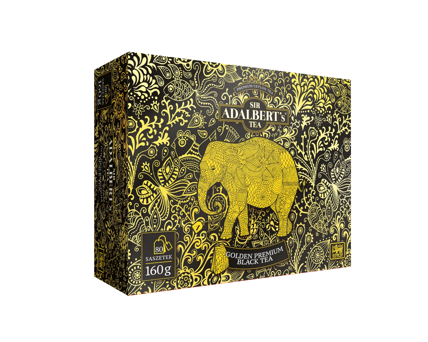 Sir Adalbert's Tea Golden Premium Black, 80 x 2 g