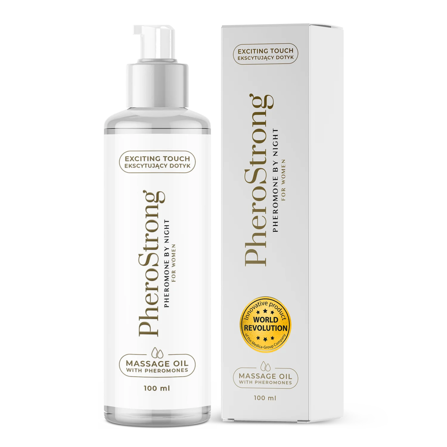 PheroStrong by Night for Women olejek do masażu z feromonami dla kobiet, 100 ml