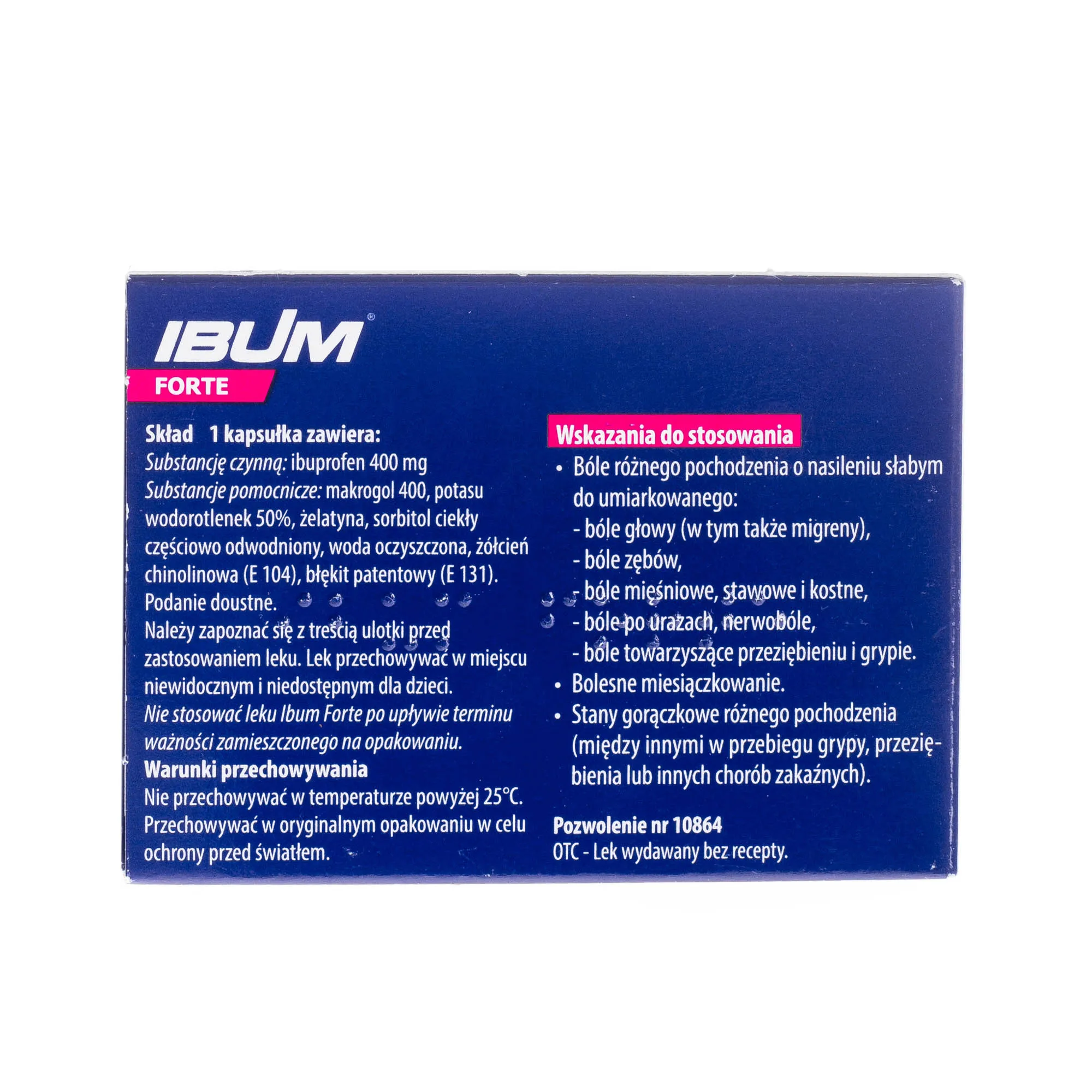 Ibum Forte, 400 mg, 12 kapsułek miękkich 