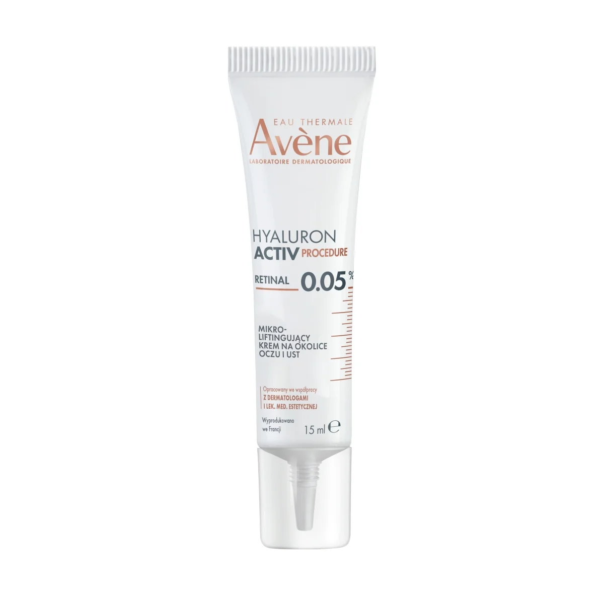 Avène Hyaluron Active Procedure mikroliftingujący krem na okolice oczu i ust, 15 ml