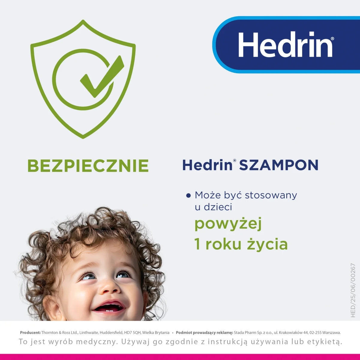 Hedrin szampon, przeciw wszawicy, 100 ml