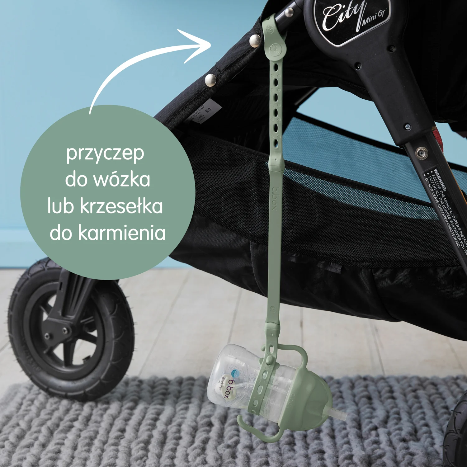 B.box smycz do bidonu szałwiowa, 1 szt.