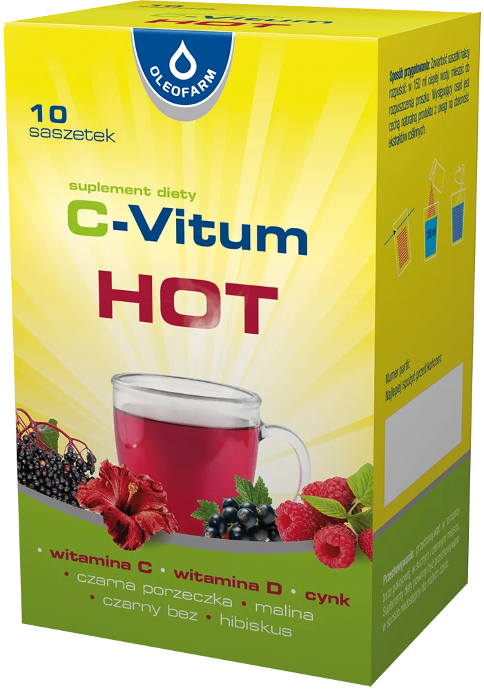 Oleofarm C-Vitum HOT, suplement diety, 10 saszetek