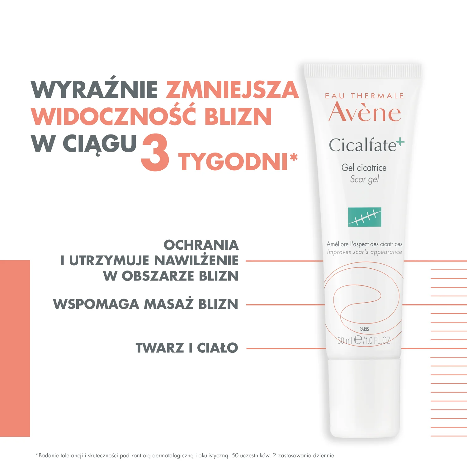 Avene Cicalfate żel na blizny, 30 ml