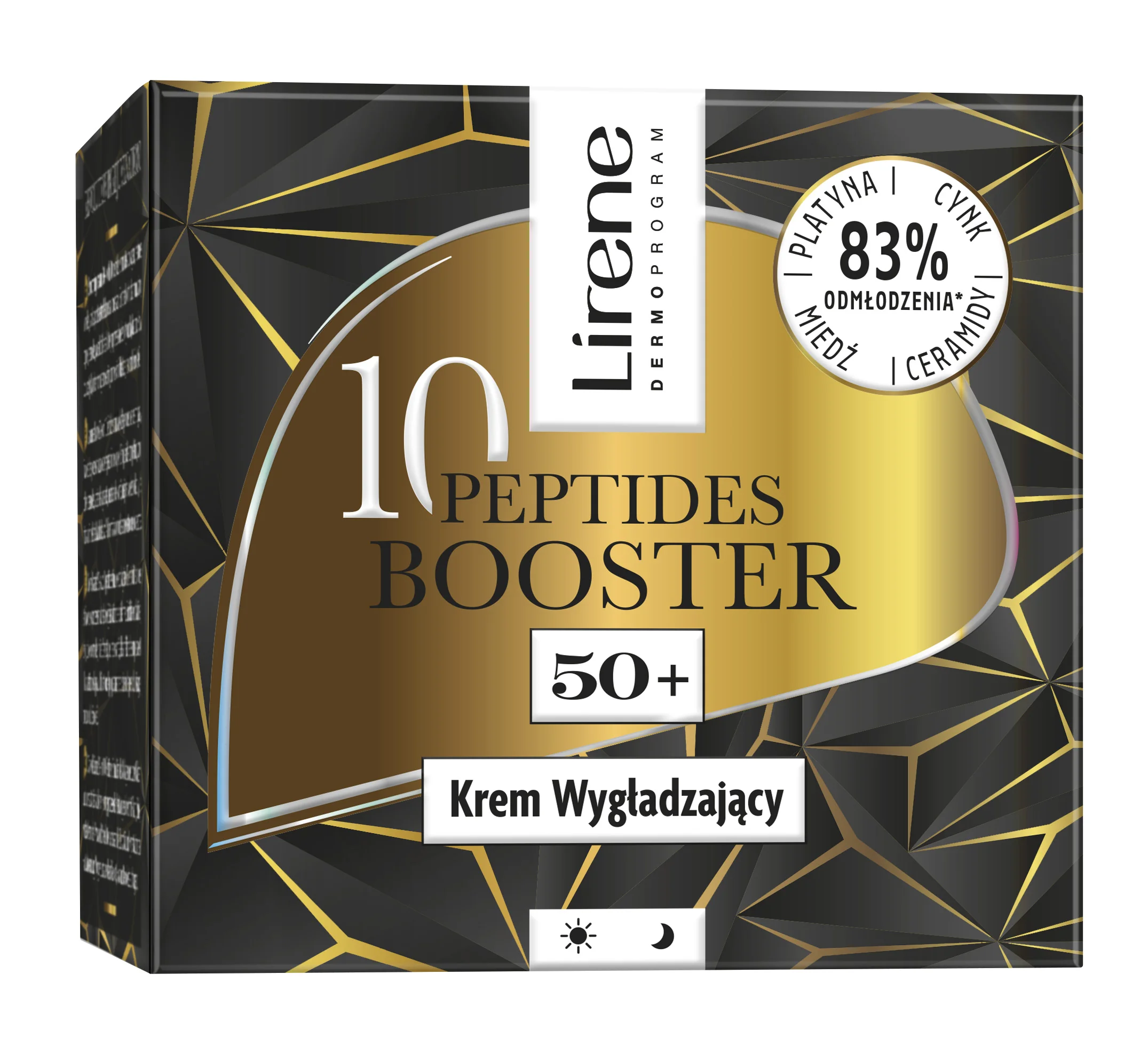 Lirene 10 PEPTIDES BOOSTER krem wygładzający 50+, 50 ml
