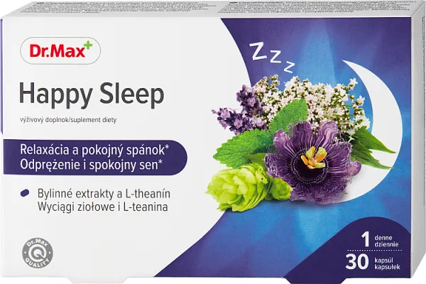 Happy Sleep Dr.Max, suplement diety, 30 kapsułek