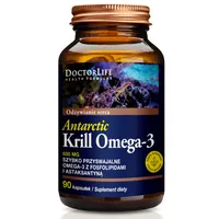 Doctor Life Olej z Kryla Omega-3, 600 mg, suplement diety, 90 kapsułek