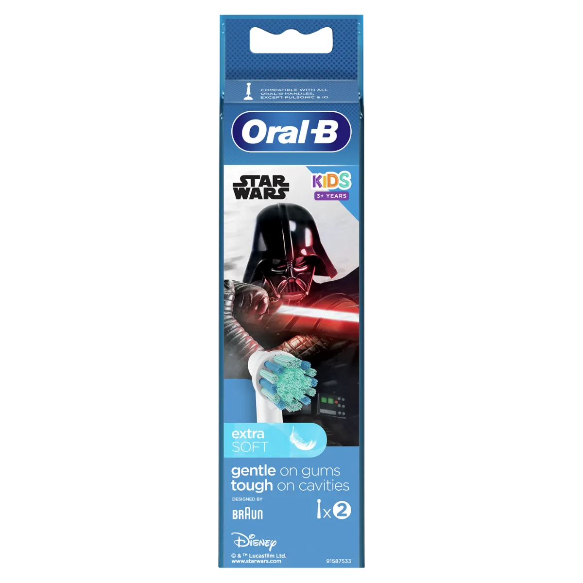 Oral-B Kids Star Wars końcówki szczoteczek elektrycznych do zębów, 2 sztuki  