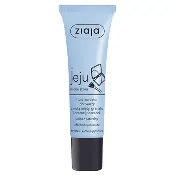 Ziaja Jeju, fluid-korektor do twarzy, odcień naturalny 