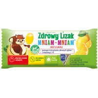 Zdrowy Lizak Mniam-Mniam o smaku cytrynowym suplement diety, 1 sztuka