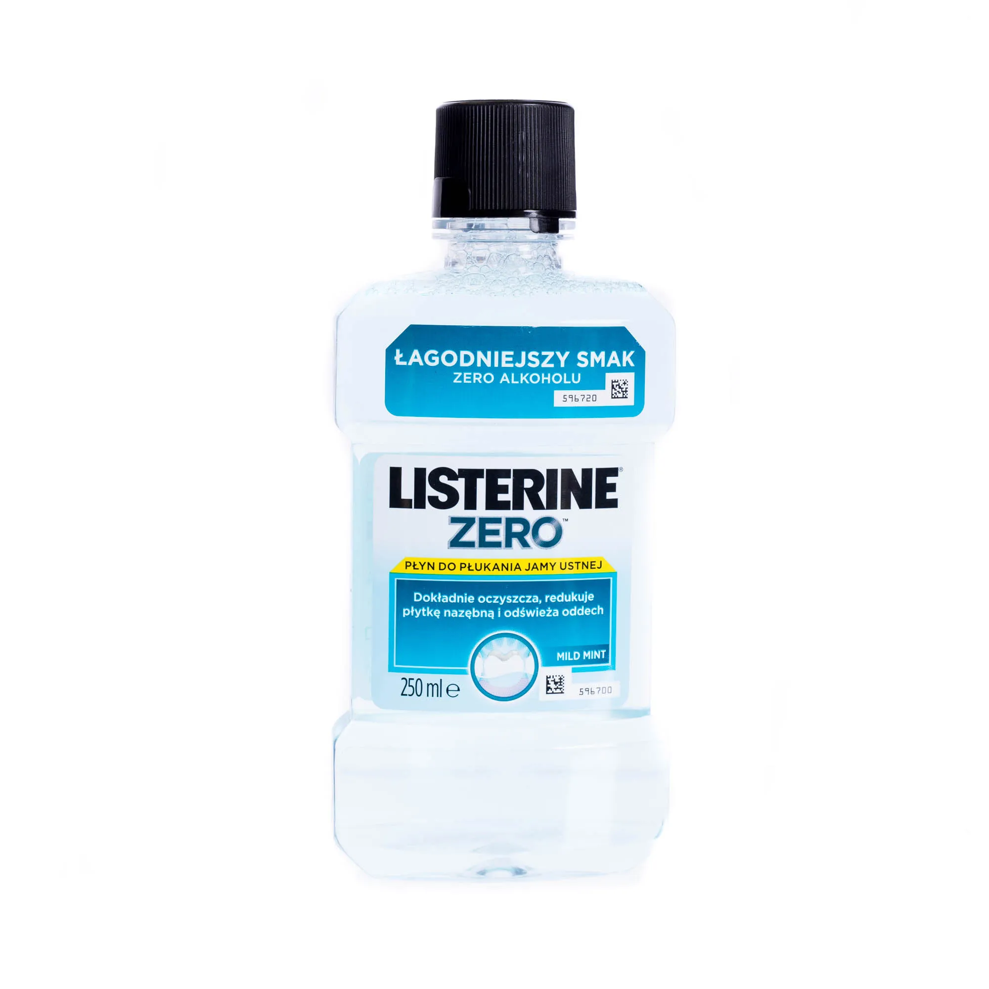 Listerine Zero płyn do płukania jamy ustnej, mild mint, 250 ml