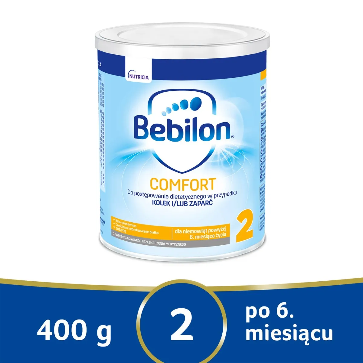 Bebilon Comfort 2, mleko dla niemowląt z tendencją do kolek po 6. miesiącu, 400 g 