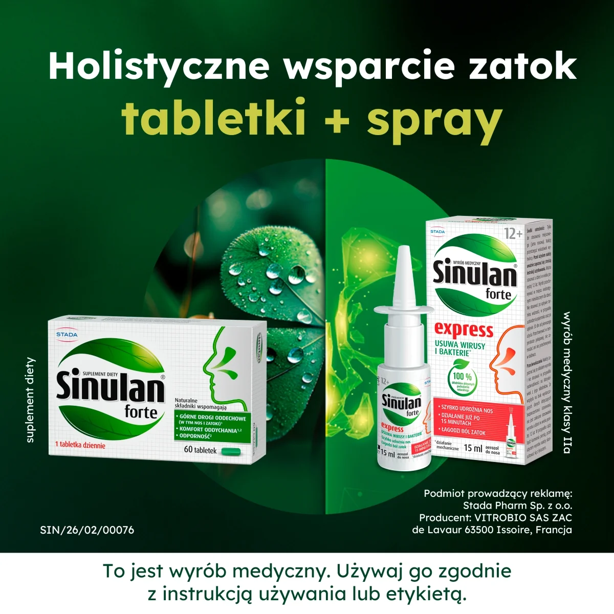 Sinulan Forte 60 tabletek