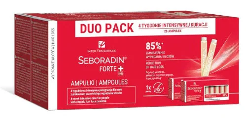 Seboradin Forte Ampułki przeciw wypadaniu włosów Duo Pack Seboradin Forte Ampułki przeciw wypadaniu włosów Duo Pack