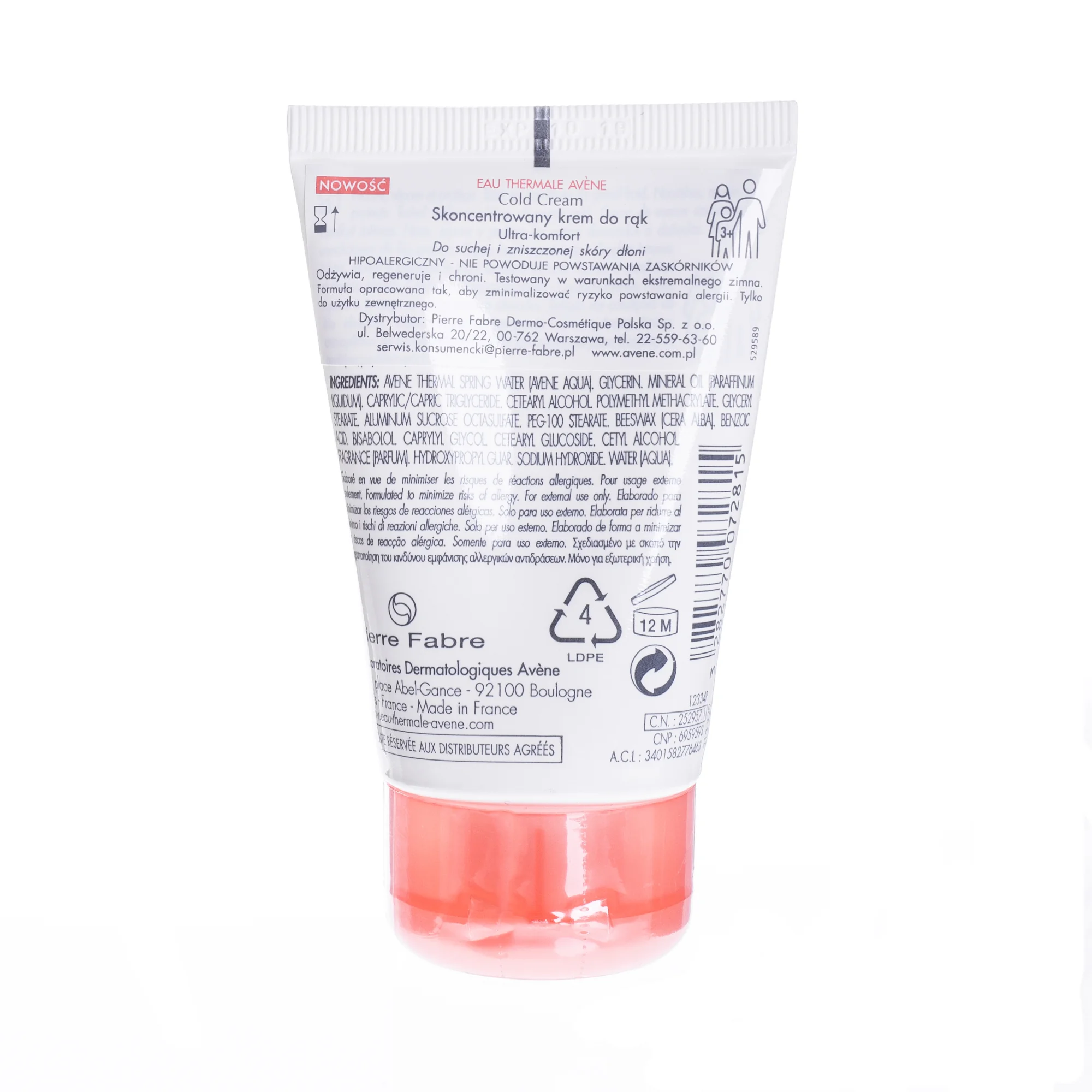 Avene Cold Cream, skoncentrowany krem do rąk, 50 ml 