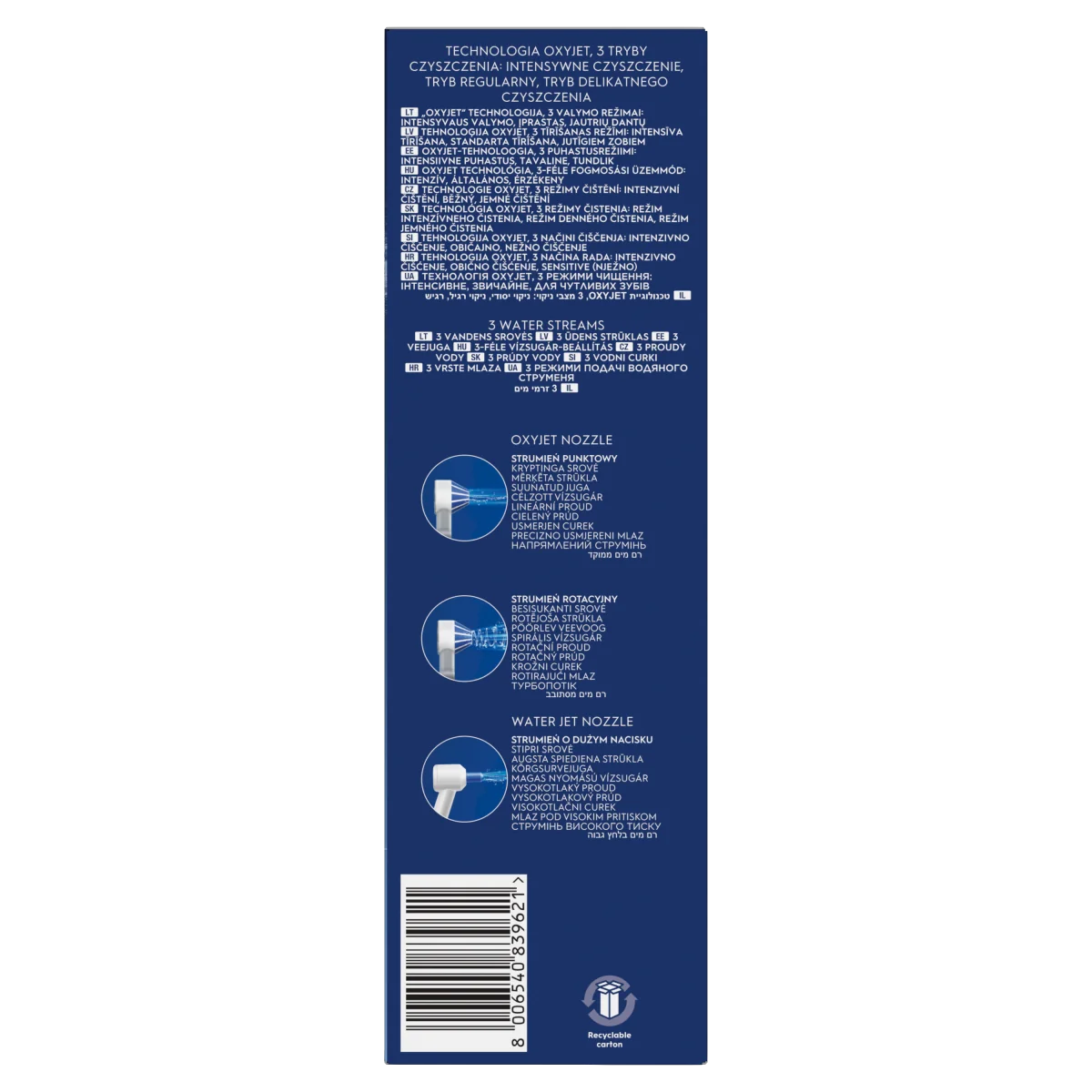 Oral-B AquaCare Pro-Expert 6 Irygator do zębów, 1 szt.