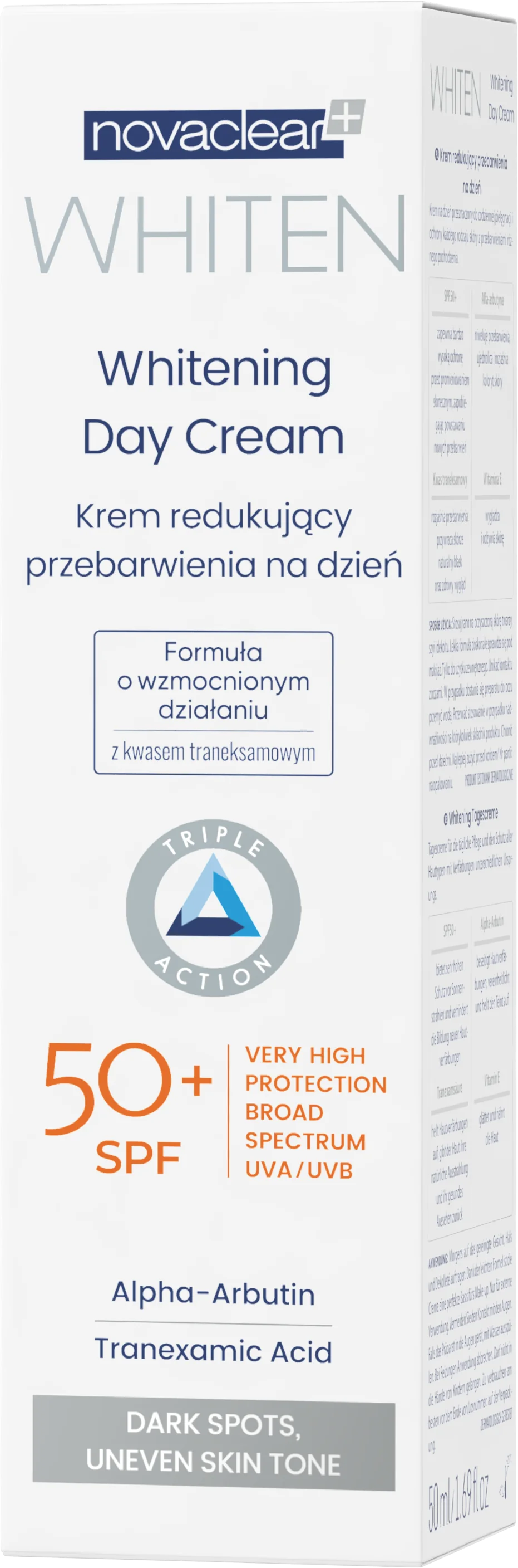 Equalan Novaclear Whiten Whitening Day Cream krem wybielający na dzień, 50 ml