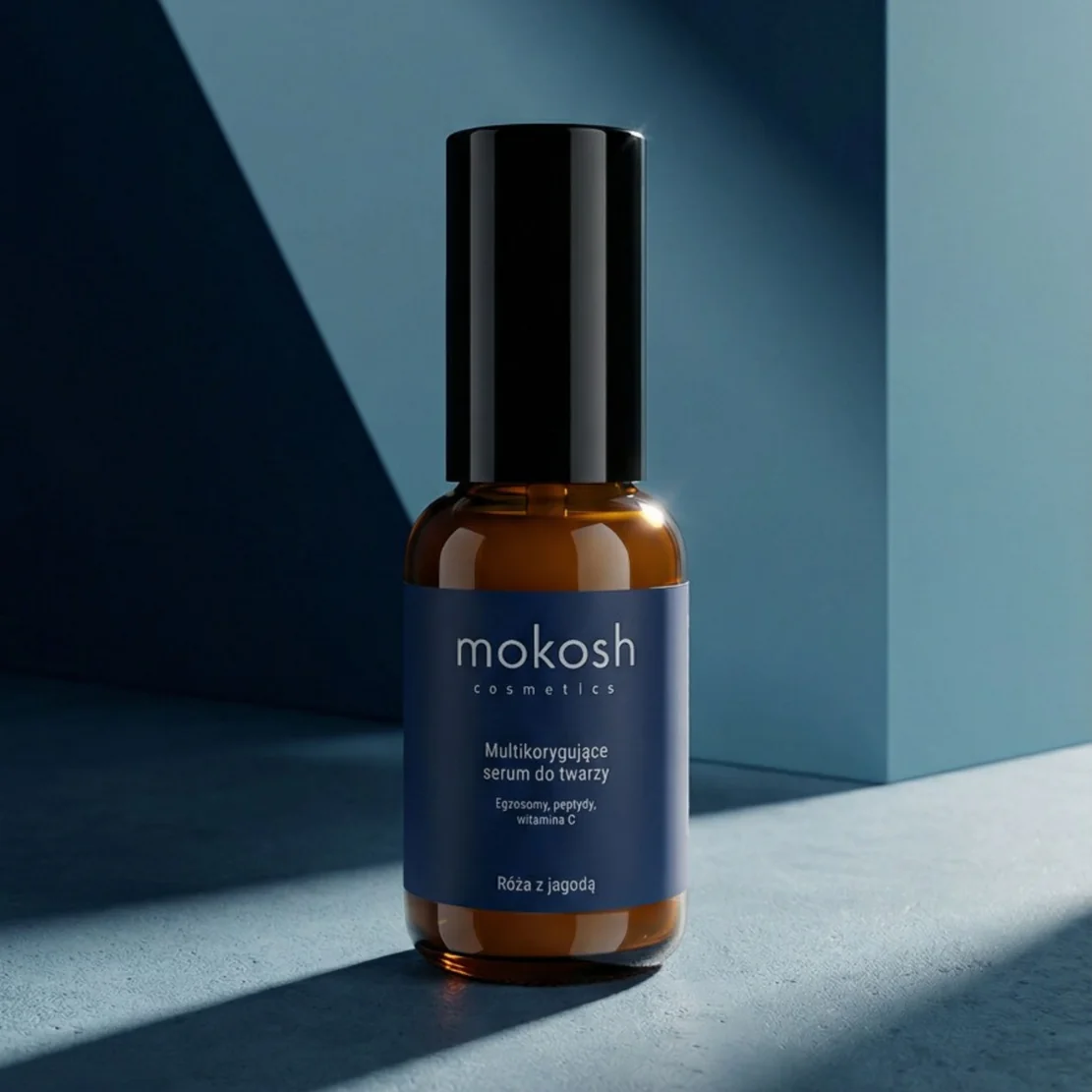 Mokosh multikorygujące serum do twarzy Róża z Jagodą, 30 ml