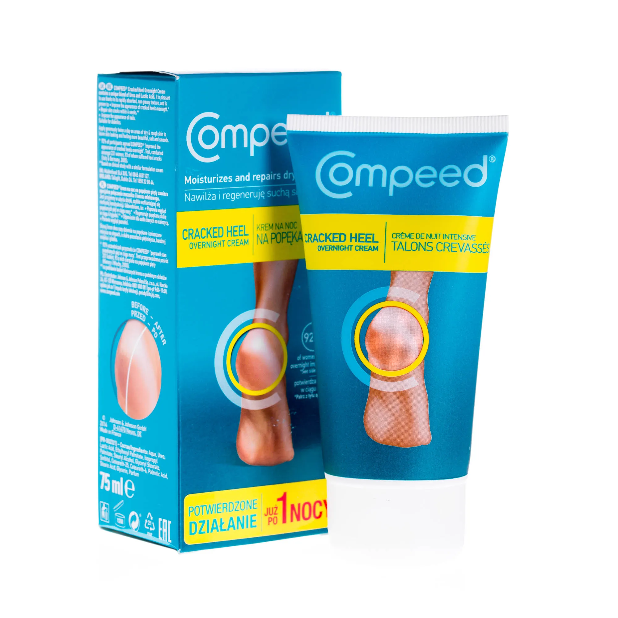 Compeed krem na noc na popękane pięty, 75 ml 