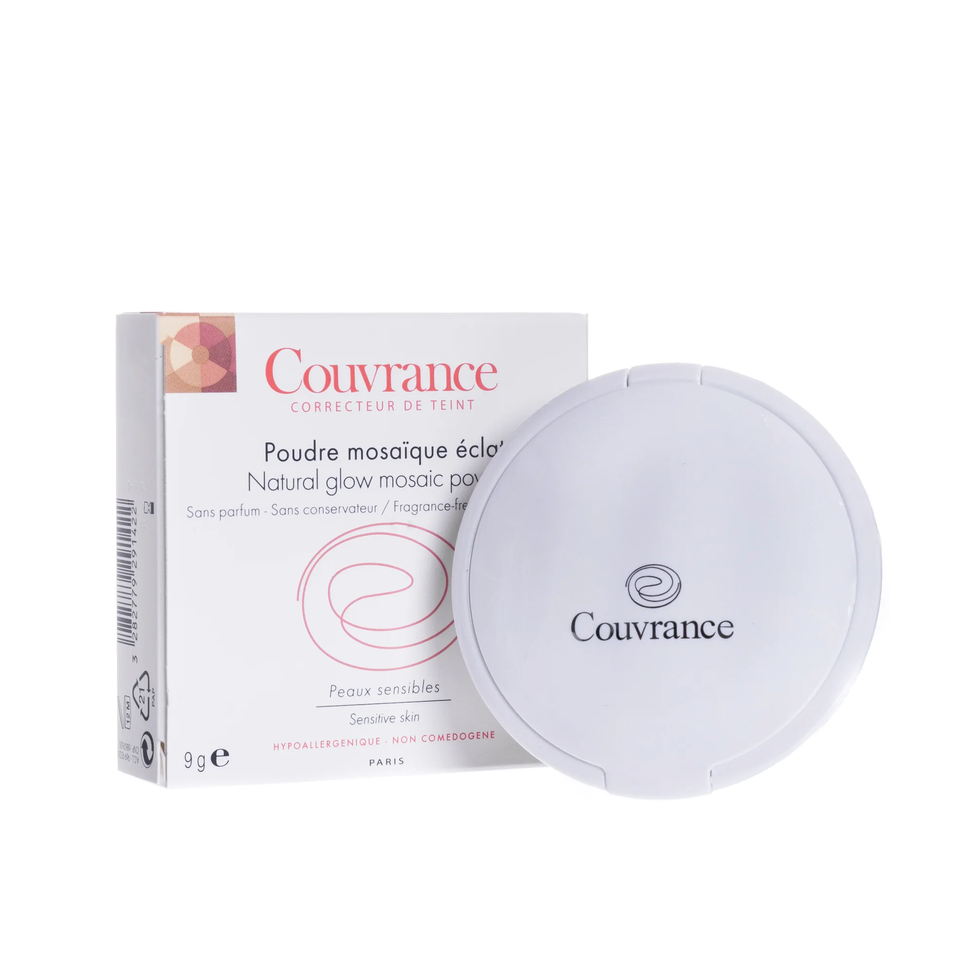 Avene Couvrance, puder rozświetlający mozaikowy, 9 g