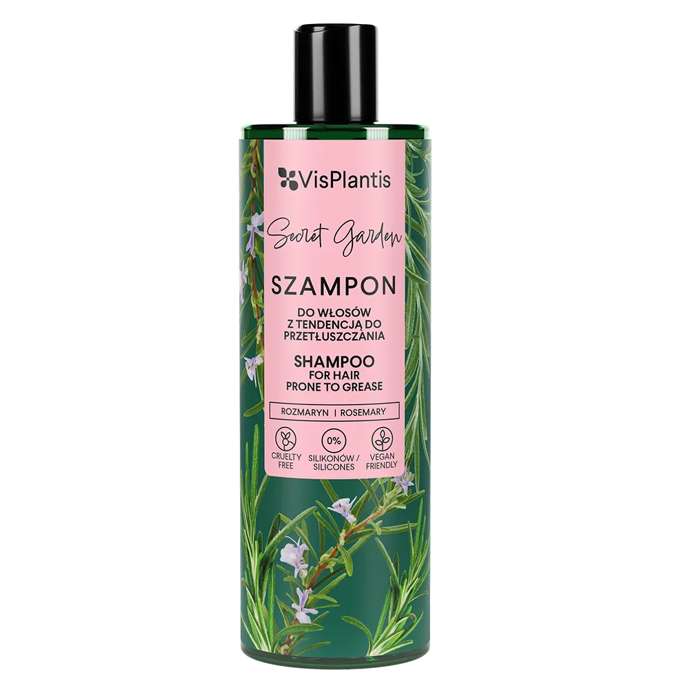 Vis Plantis, szampon do włosów z tendencją do przetłuszczania, rozmaryn, 400 ml