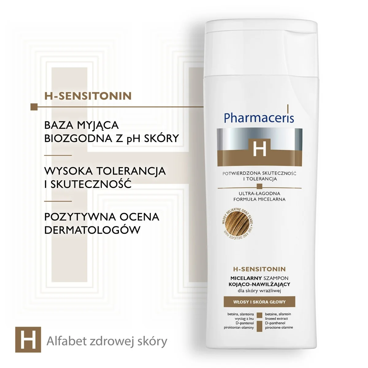 Pharmaceris H Sensitonin micelarny szampon kojąco-nawilżający, 250 ml