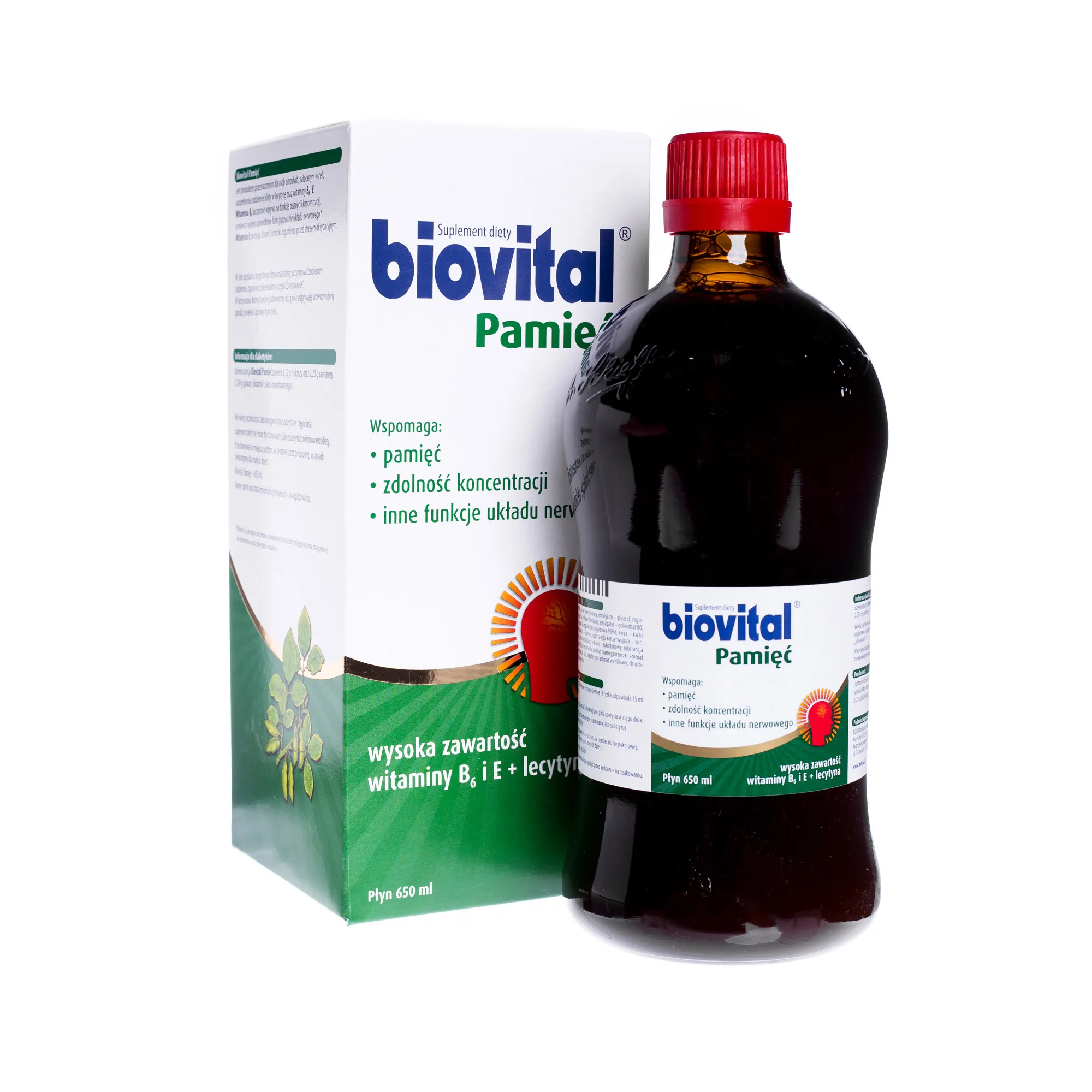 Biovital Pamięć, suplement diety, płyn, 650 ml