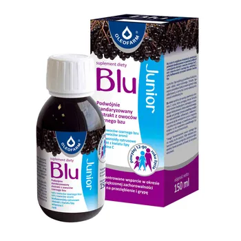 Oleofarm Blu Junior, suplement diety, 150 ml 