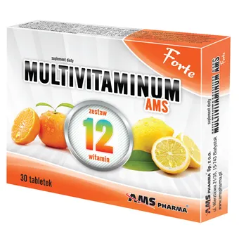 AMS Multivitaminum Forte, suplement diety, 30 tabletek 