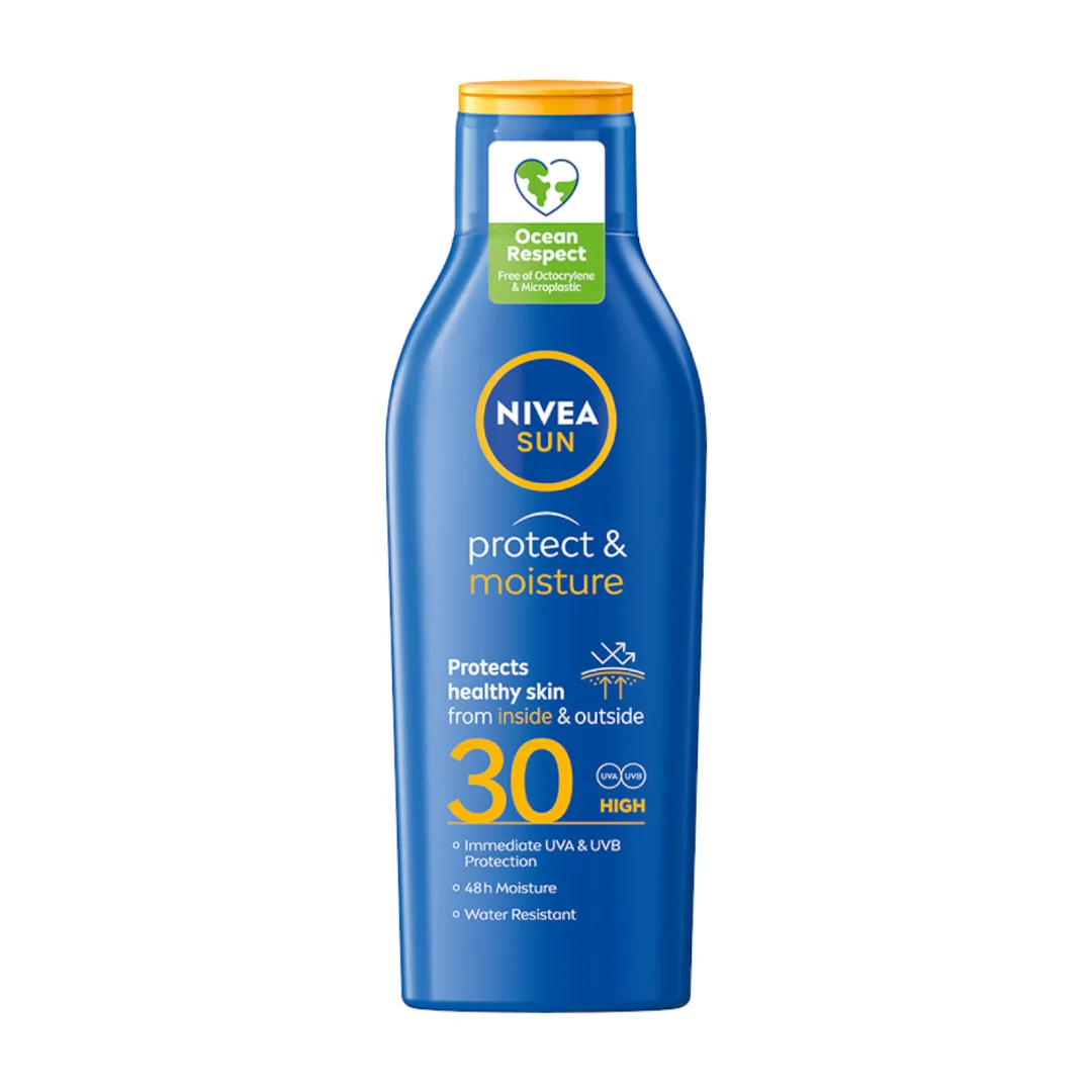 Nivea Sun Protect & Moisture nawilżający balsam do opalania SPF 30, 200 ml