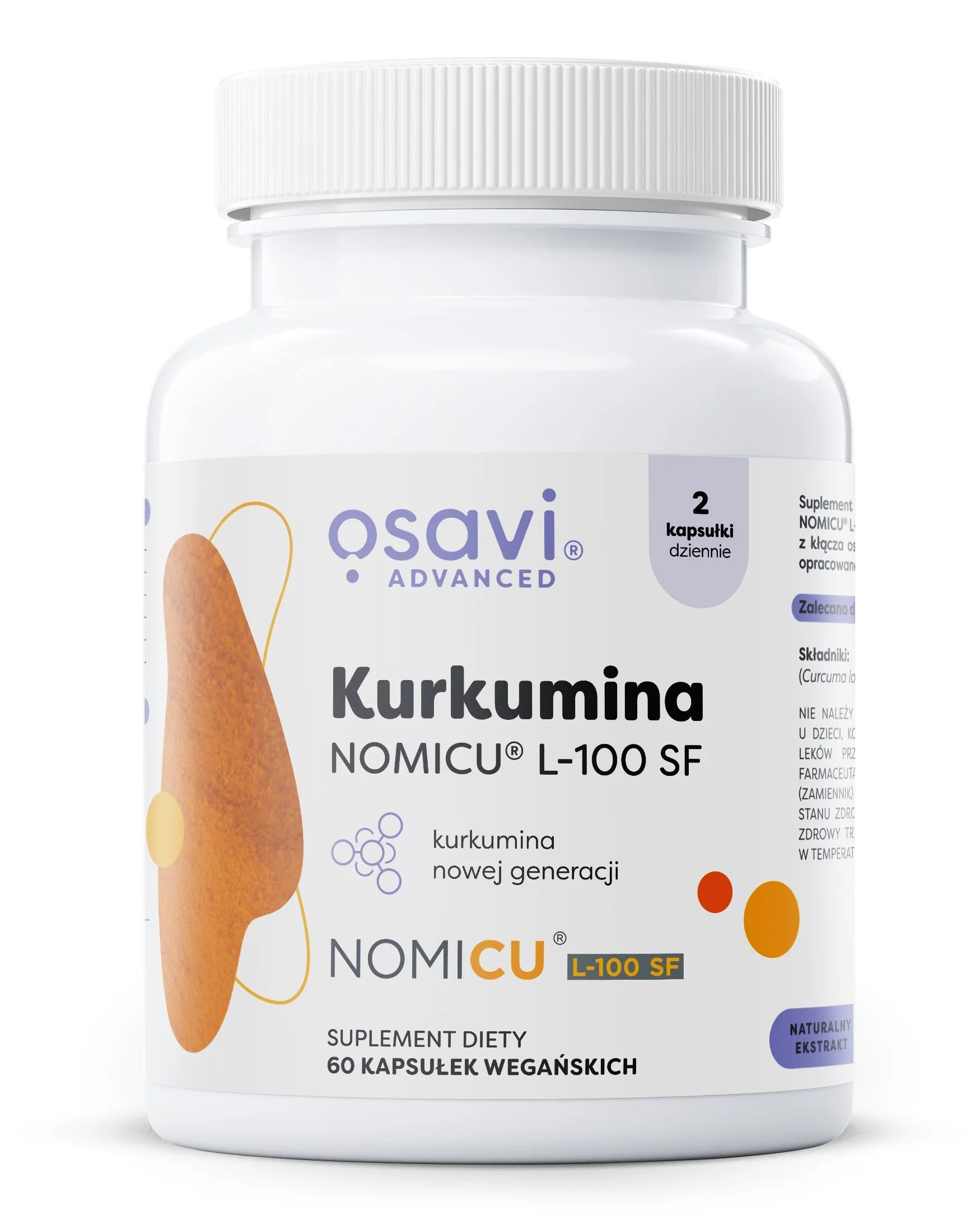 Osavi Kurkumina NOMICU L-100 SF 60 kapsułek wegańskich