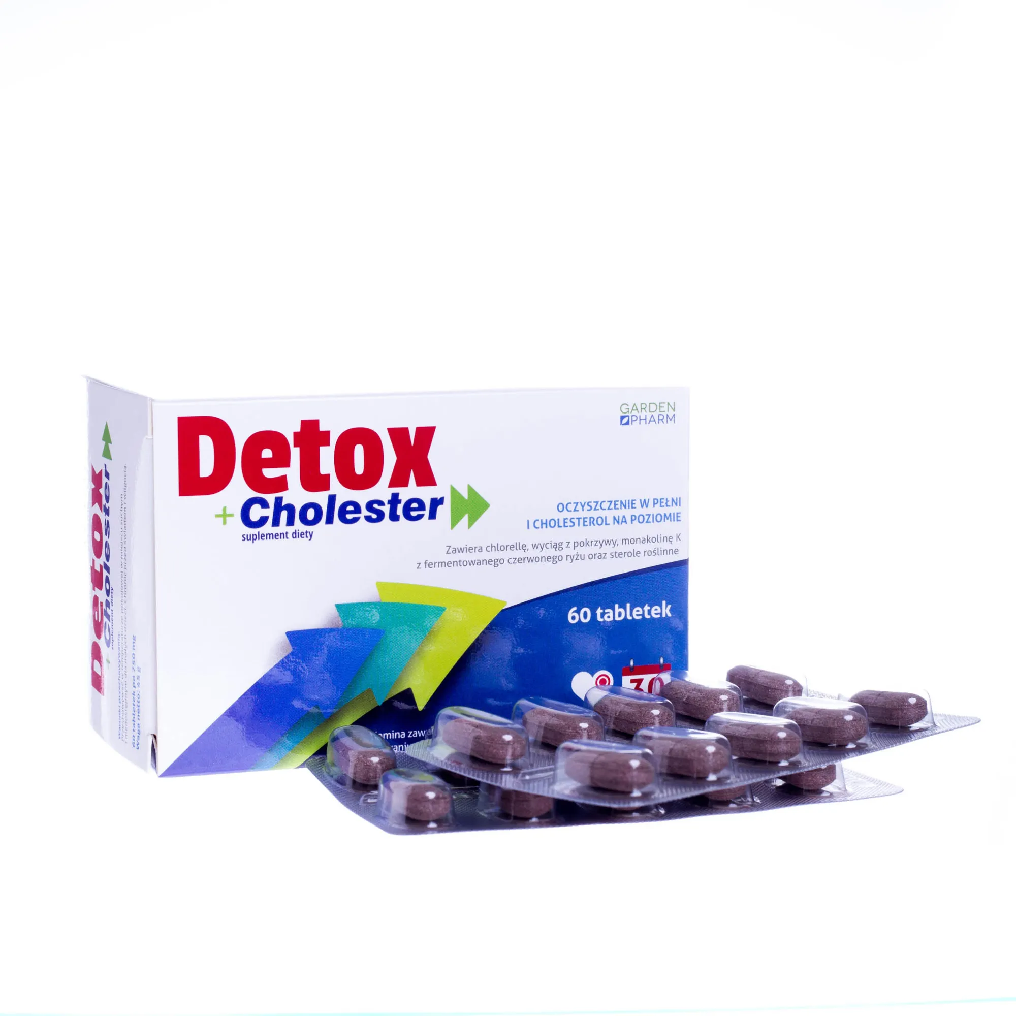 Detox +Cholester, 60 tabletek 