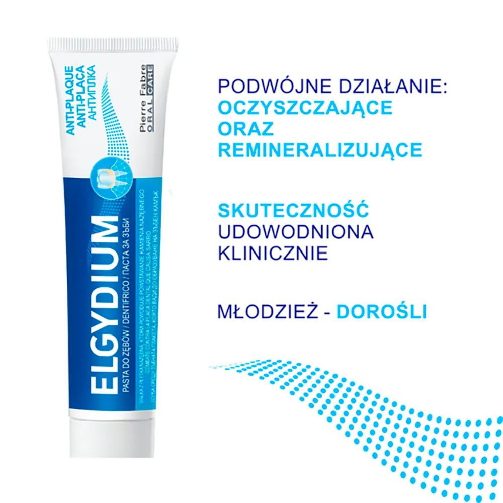 Elgydium Anti-Plaque pasta do zębów, 75 ml