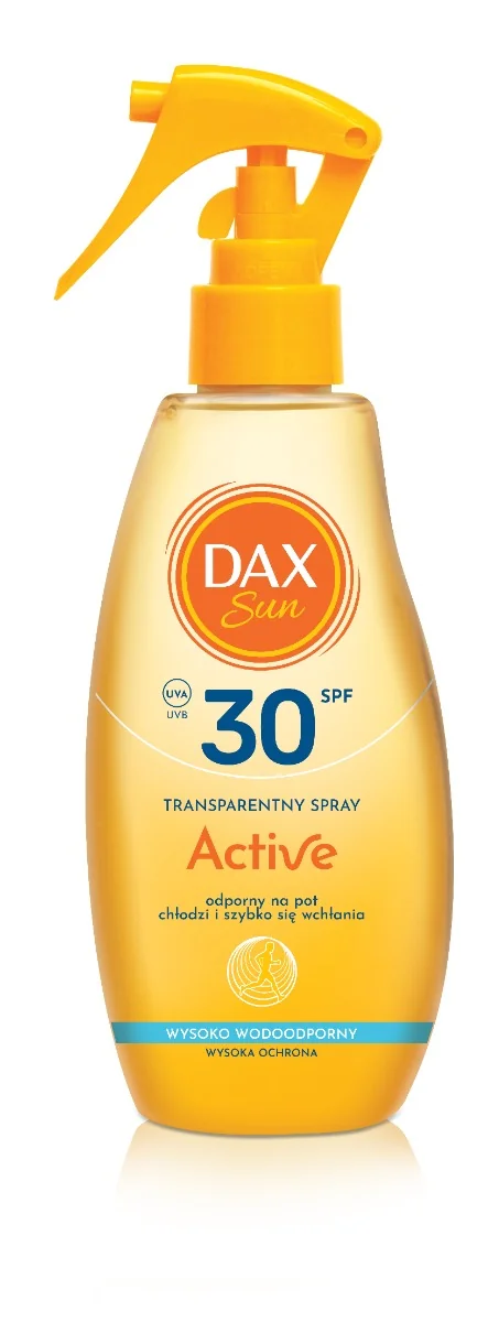 Dax Sun transparentny spray Active SPF 30, 200 ml