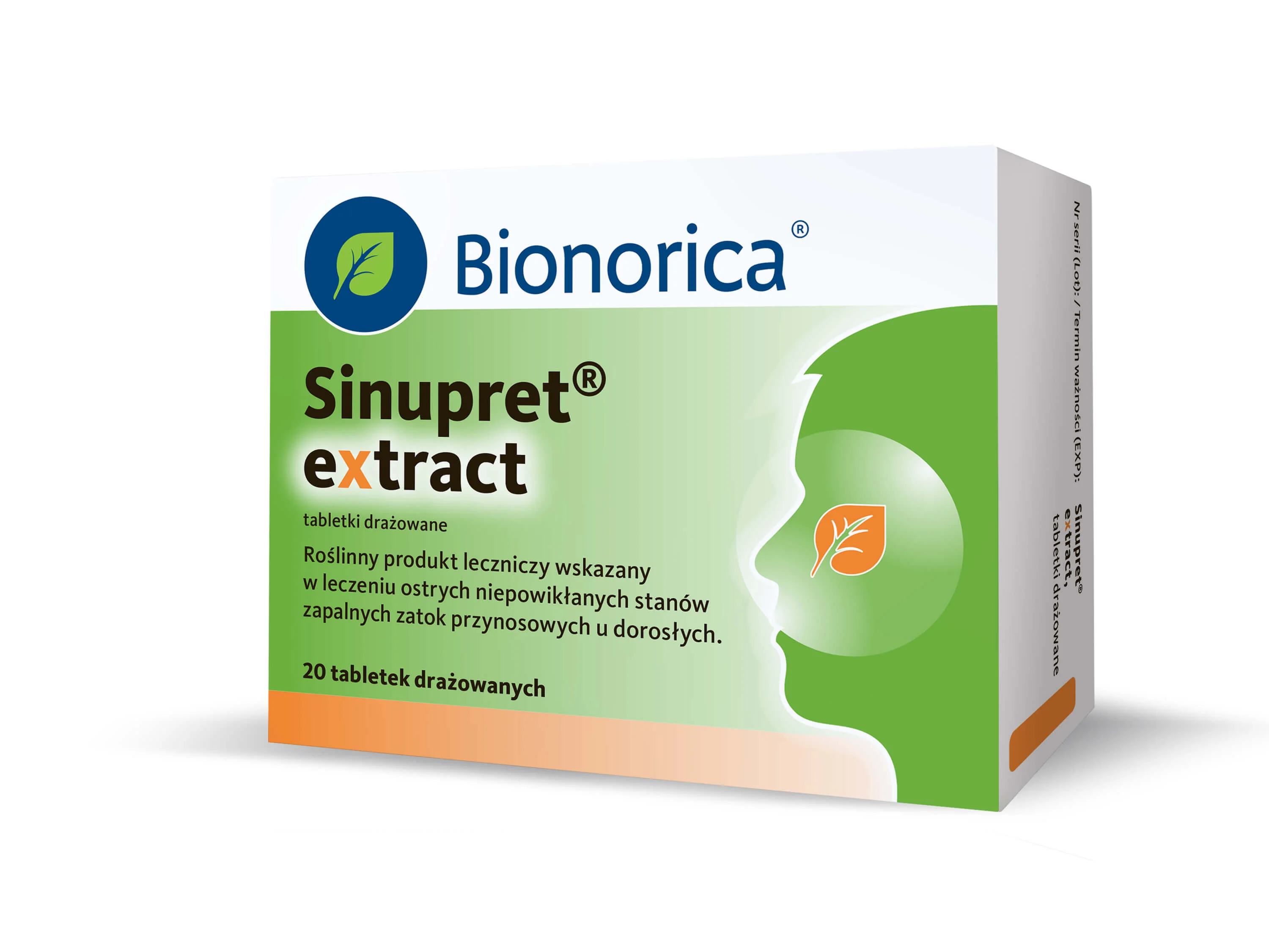 Sinupret Extract 160 mg, 20 tabletek drażowanych