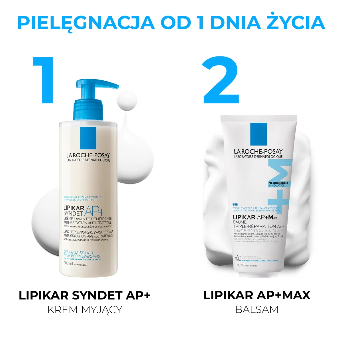 La Roche-Posay Lipikar Syndet AP+ krem myjący uzupełniający poziom lipidów, 200 ml