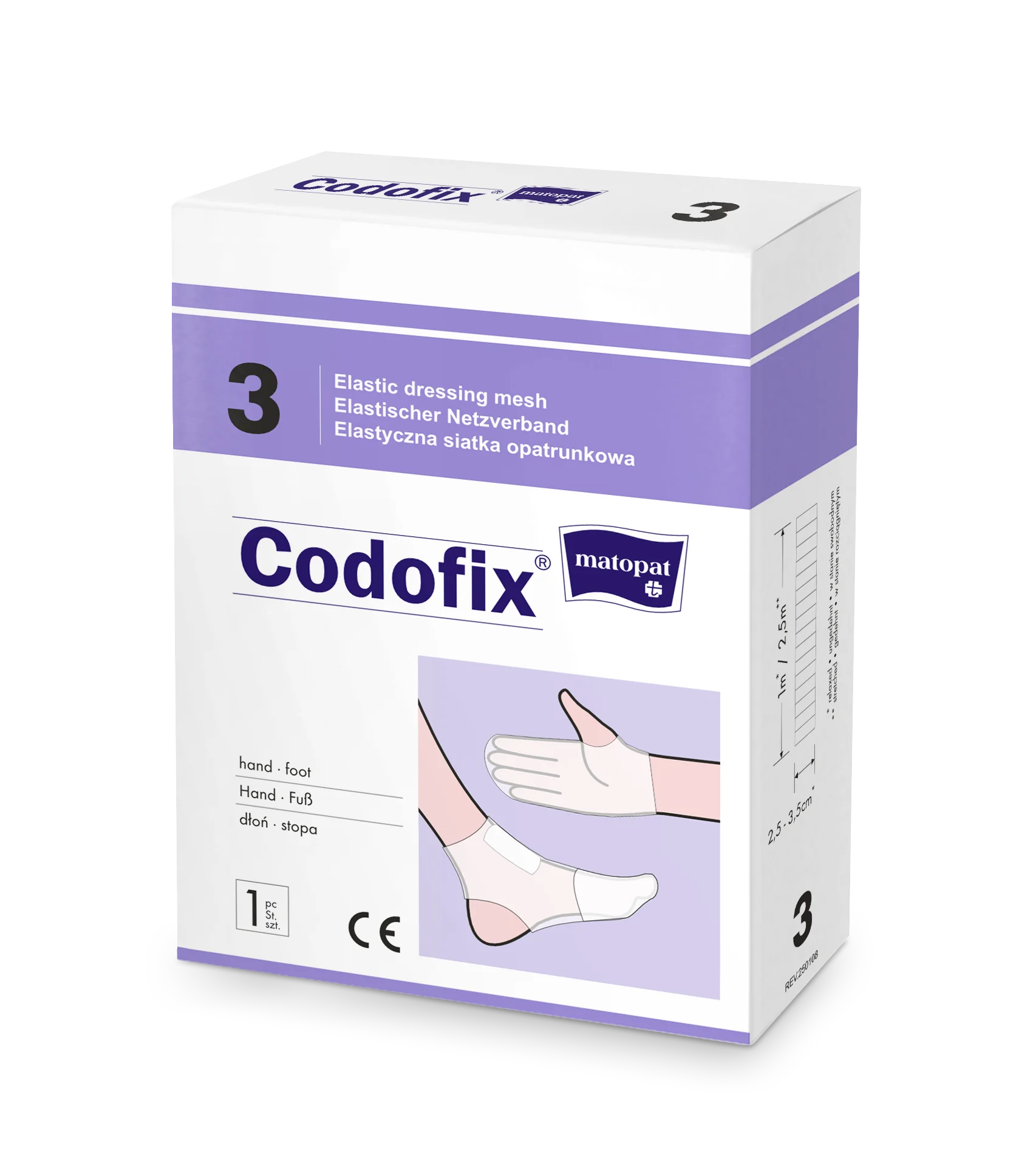 Matopat Codofix® elastyczna siatka opatrunkowa 3x1 m
