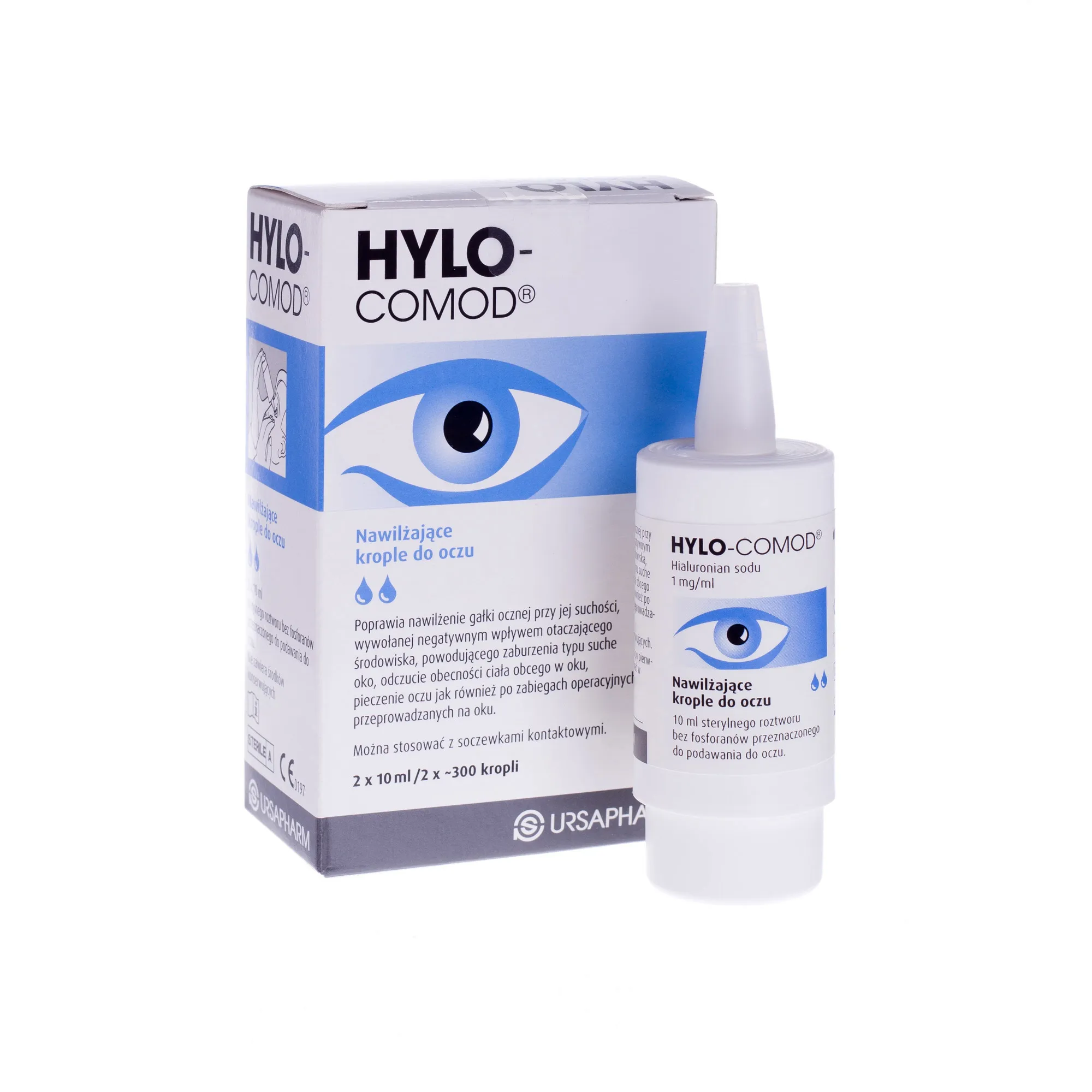 Hylo-Comod, krople do oczu, 2x10 ml