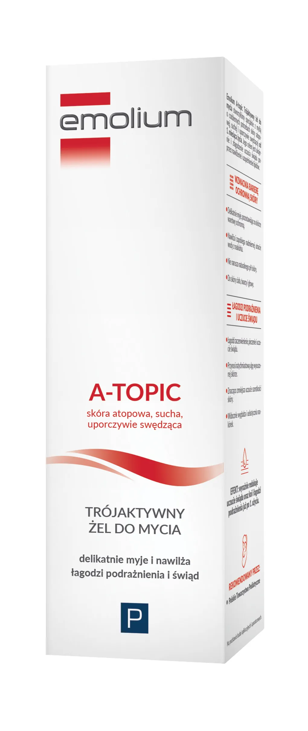 Emolium A-Topic, trójaktywny żel do mycia, 200 ml