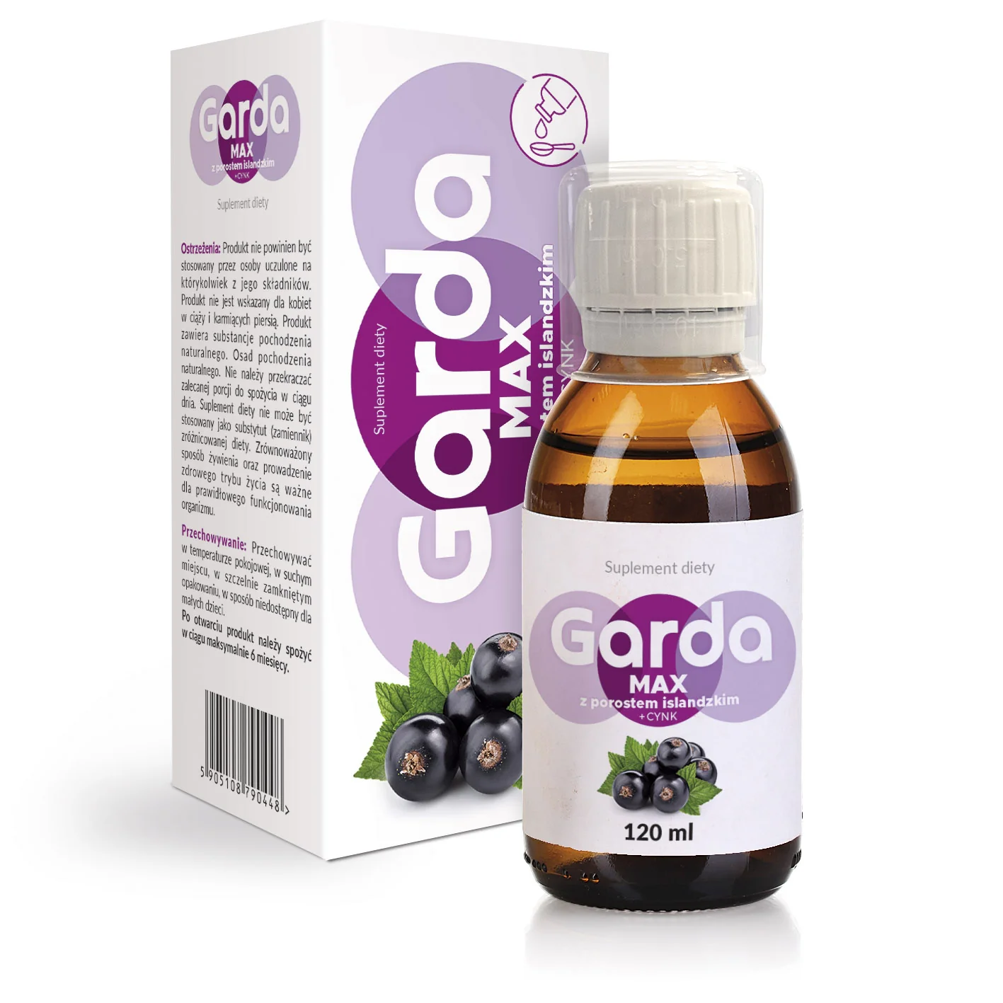 Garda Max syrop z porostem islandzkim, 120 ml