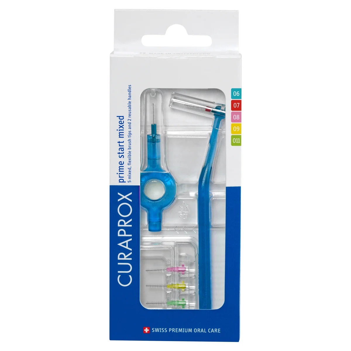 Curaprox CPS Prime Start Mixed szczoteczki do czyszczenia przestrzeni międzyzębowych, 6 sztuk