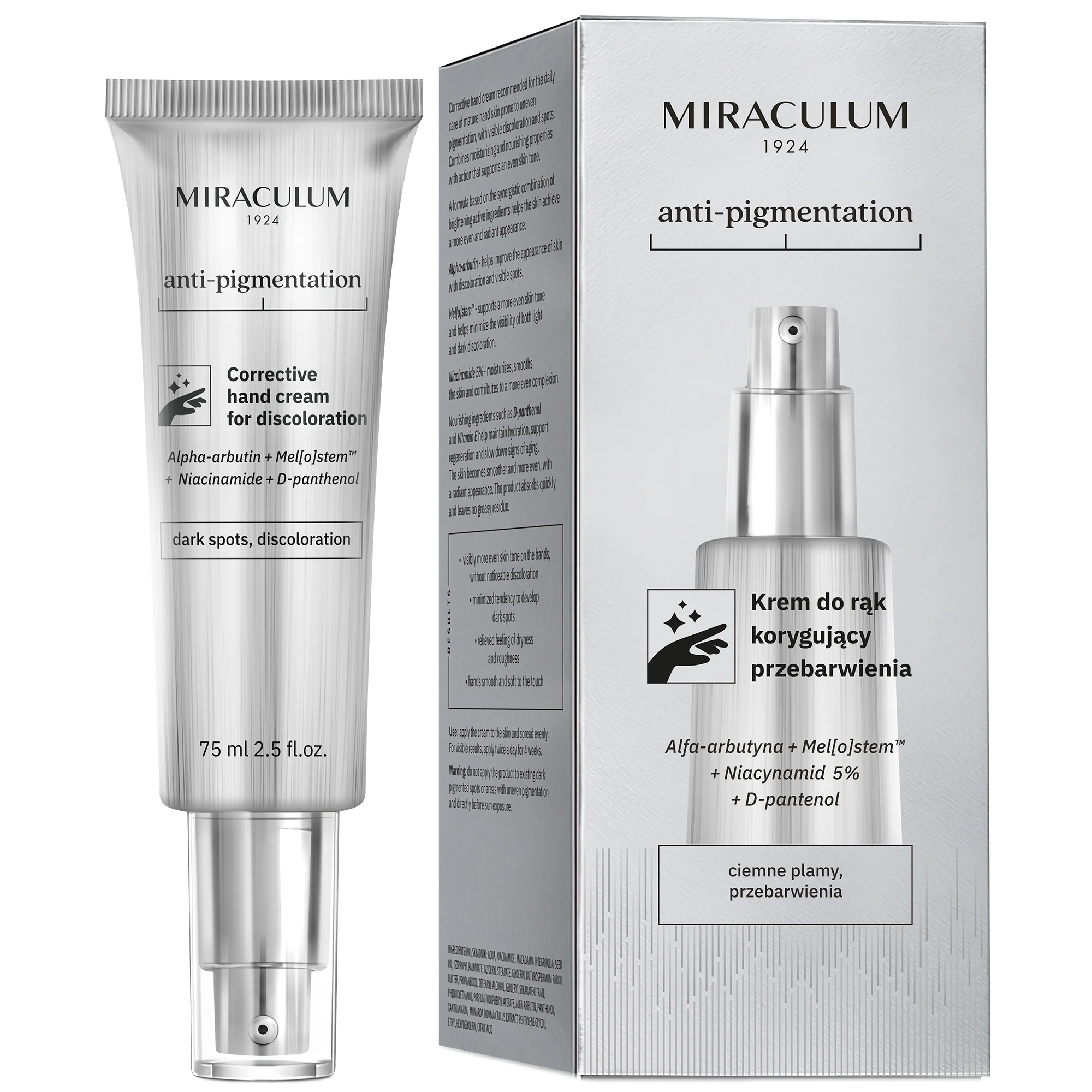 Miraculum Anti-Pigmentation krem do rąk korygujący przebarwienia, 75 ml