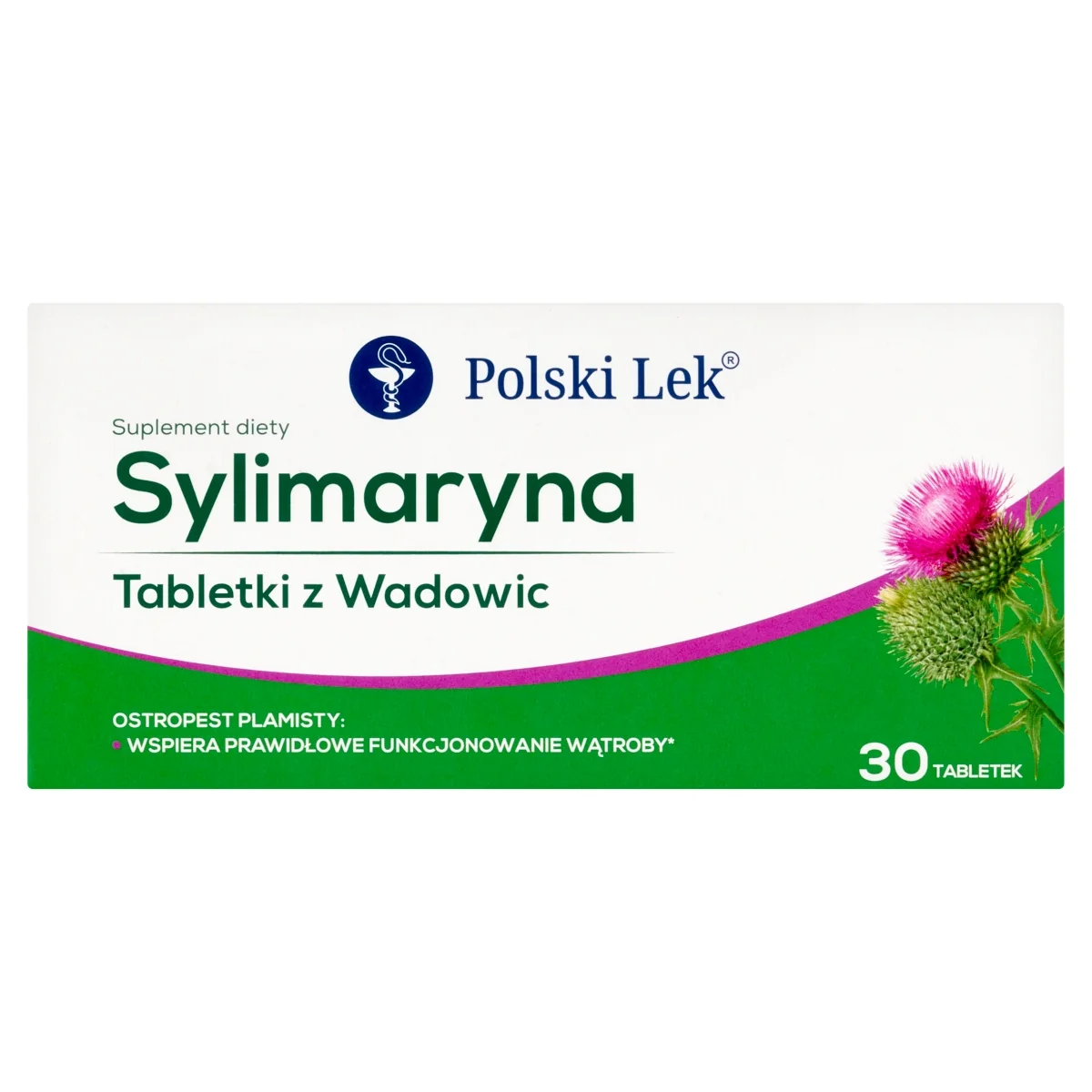 Sylimaryna tabletki z Wadowic, suplement diety, 30 tabletek