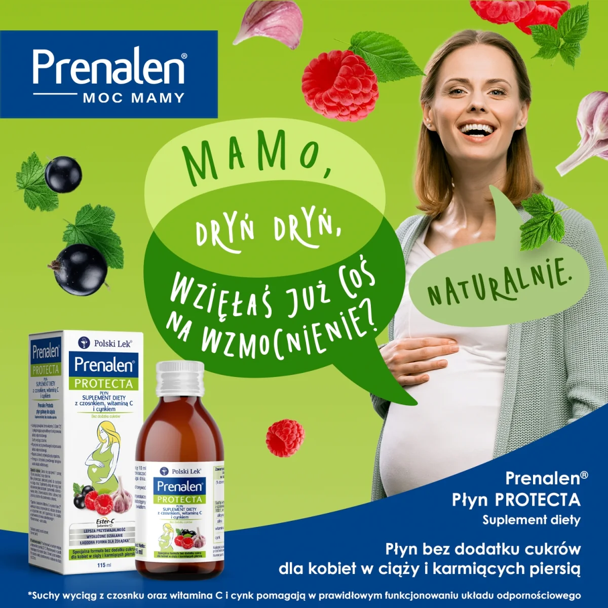 Prenalen Bez Dodatku Cukrów suplement diety, 115 ml