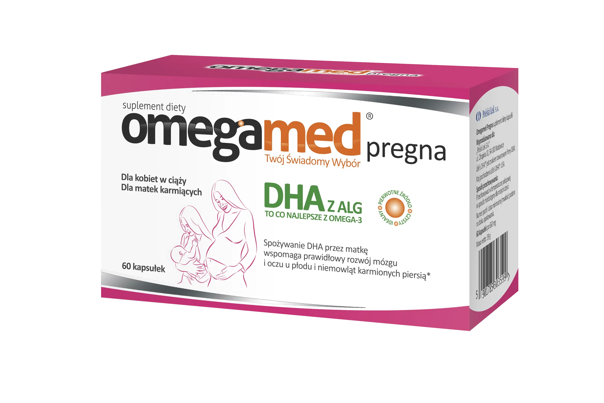 Omegamed Pregna, suplement diety, 60 kapsułek