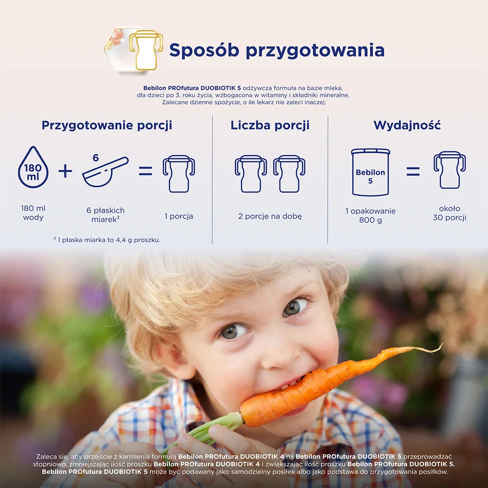Bebilon Profutura DuoBiotik 5 odżywcza formuła na bazie mleka, dla przedszkolaka, 800 g