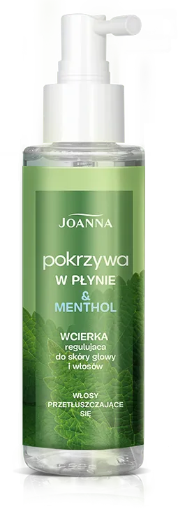 Joanna Hair Pokrzywa & Menthol wcierka regulująca do skóry głowy i włosów, 100 ml