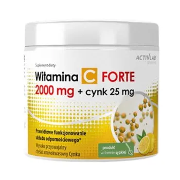 Activlab Pharma Witamina C 2000 mg + Cynk 25 mg Forte, suplement diety, 500 g 