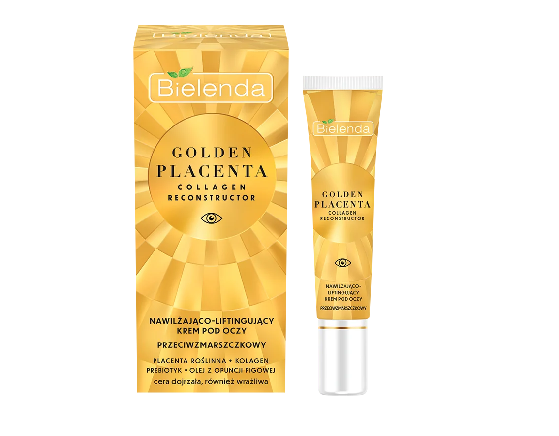 Bielenda Golden Placenta Collagen Reconstructor nawilżająco-liftingujący krem pod oczy, 15 ml