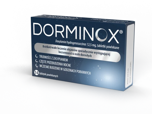 Dorminox 12,5 mg 14 tabletek powlekanych